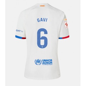 Barcelona Paez Gavi #6 Gostujuci Dres 2023-24 Kratak Rukavima